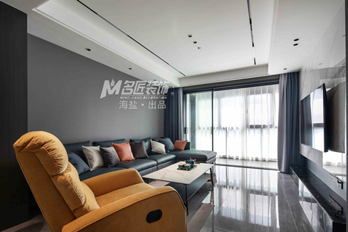 嘉興市龍光·西塘江南大境現(xiàn)代簡(jiǎn)約風(fēng)格三居室裝修案例